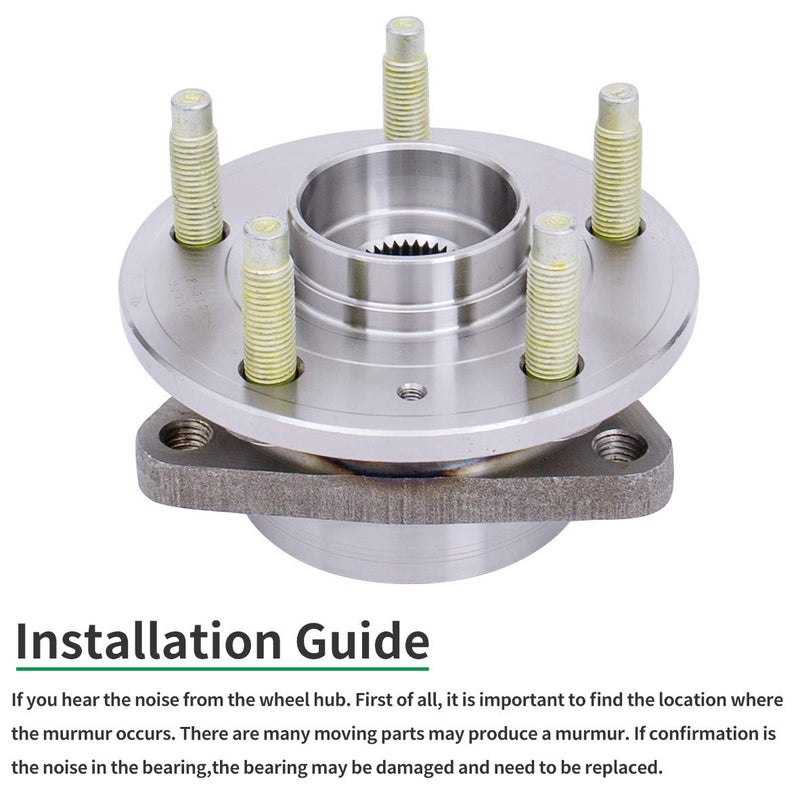 HICKS 513315 Front Wheel Bearing Hub Assembly for 2011-2015 Chevy Cruze (15" Wheels Only) - Image 4